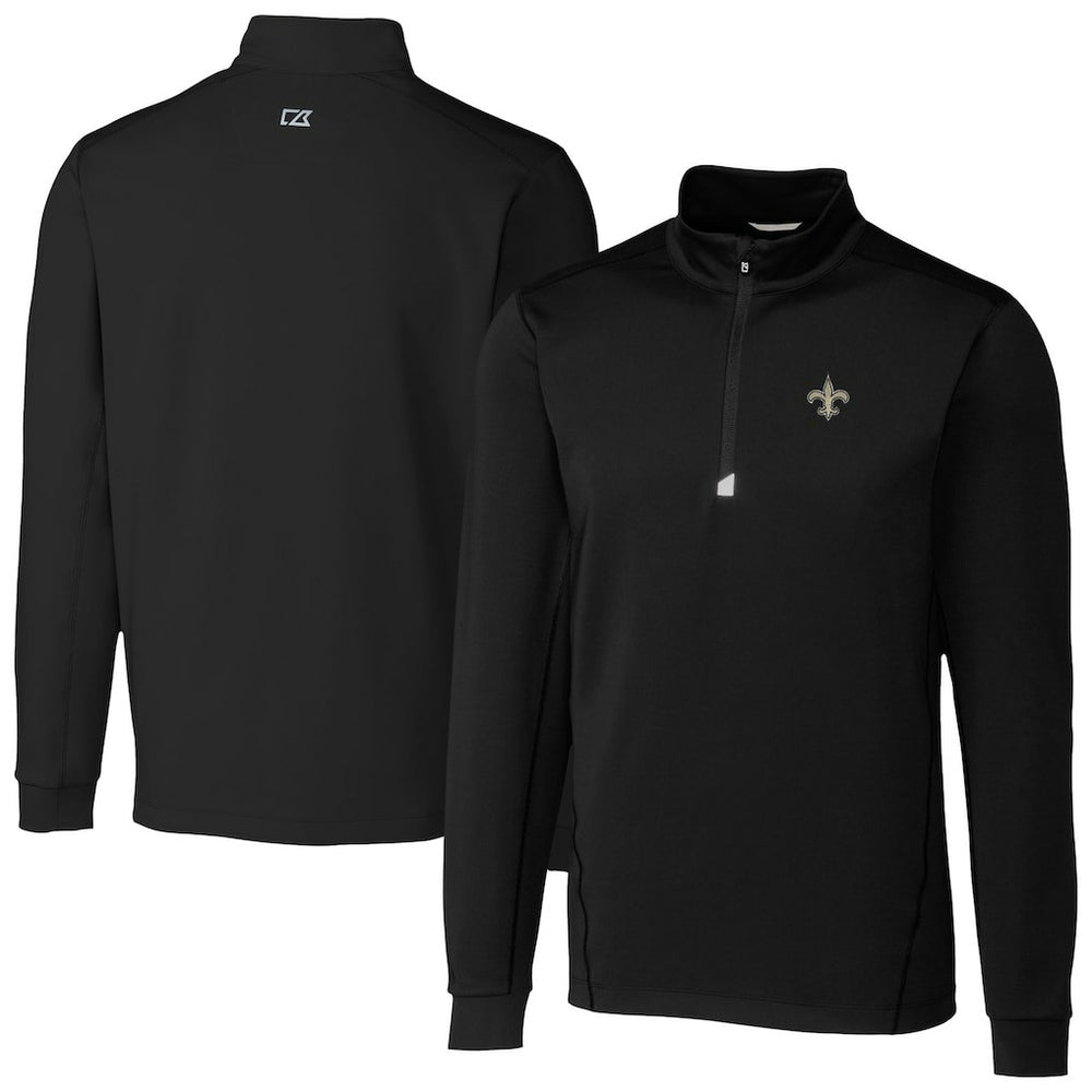 NFL New Orleans Saints Cutter & Buck Traverse Stretch Quarter-Zip Top
