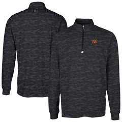 NFL Washington Commanders Cutter & Buck Traverse Camo Print Stretch Quarter-Zip Top