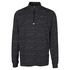 NFL Carolina Panthers Cutter & Buck Traverse Camo Print Stretch Quarter-Zip Top