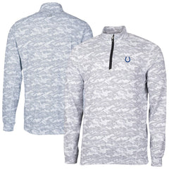 NFL Indianapolis Colts Cutter & Buck Traverse Camo Print Stretch Quarter-Zip Top