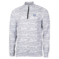 NFL Indianapolis Colts Cutter & Buck Traverse Camo Print Stretch Quarter-Zip Top