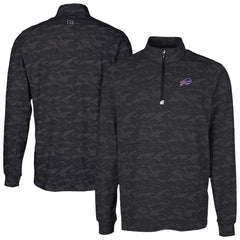NFL Buffalo Bills Cutter & Buck Traverse Camo Print Stretch Quarter-Zip Top