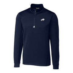 NFL Buffalo Bills Cutter & Buck Big & Tall Traverse Eco Tri-Blend DryTec Quarter-Zip Jacket