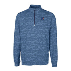 NFL Washington Commanders Cutter & Buck Big & Tall Americana Traverse Eco Camo Tri-Blend DryTec Quarter-Zip Jacket