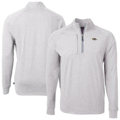 NFL Baltimore Ravens Cutter & Buck Big & Tall Adapt Eco Raglan Quarter-Zip Jacket