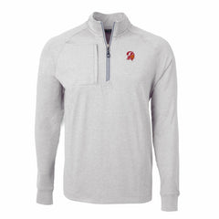 NFL Tampa Bay Buccaneers Cutter & Buck Big & Tall Adapt Eco Raglan Quarter-Zip Jacket