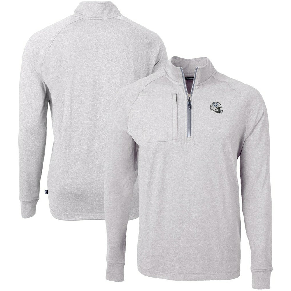 NFL Indianapolis Colts Cutter & Buck Big & Tall Adapt Eco Raglan Quarter-Zip Jacket