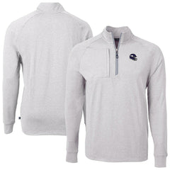 NFL Minnesota Vikings Cutter & Buck Big & Tall Adapt Eco Raglan Quarter-Zip Jacket