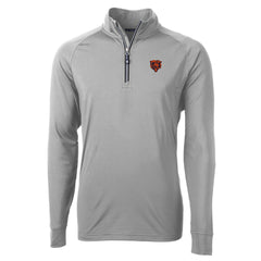 NFL Chicago Bears Cutter & Buck Big & Tall Adapt Eco DryTec Raglan Quarter-Zip Jacket