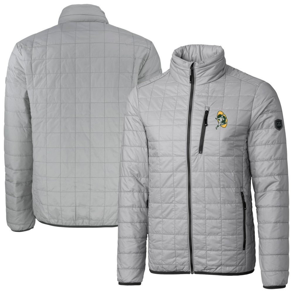 NFL Green Bay Packers Cutter & Buck Big & Tall Rainier PrimaLoft Eco Insulated Full-Zip Puffer Jacket