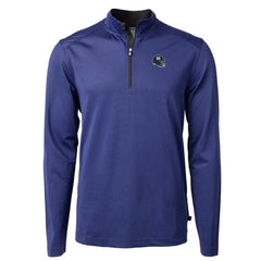 NFL New York Giants Cutter & Buck Big & Tall Virtue Eco Pique Micro Stripe Tri-Blend Quarter-Zip Jacket