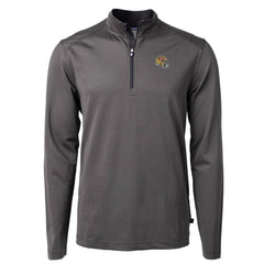 NFL San Francisco 49ers Cutter & Buck Big & Tall Virtue Eco Pique Micro Stripe Tri-Blend Quarter-Zip Jacket