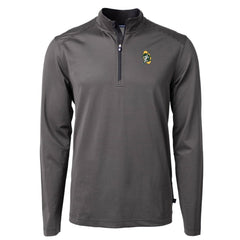 NFL Green Bay Packers Cutter & Buck Big & Tall Virtue Eco Pique Micro Stripe Tri-Blend Quarter-Zip Jacket