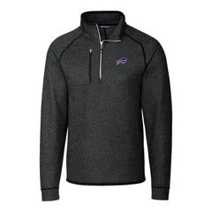 NFL Buffalo Bills Cutter & Buck Big & Tall Mainsail Sweater-Knit Half-Zip Jacket