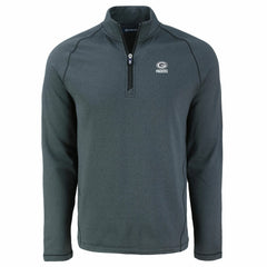NFL Green Bay Packers Cutter & Buck Peshastin Eco Fleece Tri-Blend Raglan Recycled Quarter-Zip Jacket