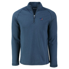 NFL Washington Commanders Cutter & Buck Peshastin Eco Fleece Tri-Blend Raglan Recycled Quarter-Zip Jacket