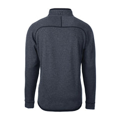 NFL Los Angeles Chargers Cutter & Buck Big & Tall Mainsail Sweater-Knit Raglan Half-Zip Jacket