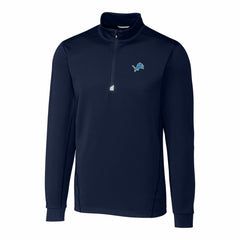 NFL Detroit Lions Cutter & Buck Big & Tall Traverse Stretch Quarter-Zip Top