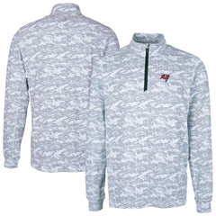 NFL Tampa Bay Buccaneers Cutter & Buck Big & Tall Traverse Eco Camo Tri-Blend DryTec Quarter-Zip Jacket