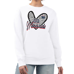 Washington Wizards G-III 4Her by Carl Banks Women's Leopard Heart Fleece Pullover Sweatshirt - White shop