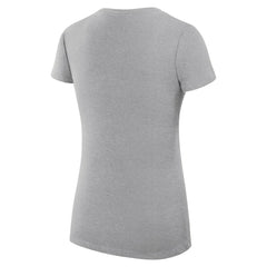 Oklahoma City Thunder G-III 4Her by Carl Banks Women's Super-Slim Fit Lightweight Leopard Heart V-Neck T-Shirt - Heather Gray cheap