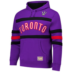 Toronto Raptors Hardwood Classics Nights Head Coach Pullover Hoodie - Purple | Mitchell & Ness discount