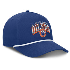 Edmonton Oilers Fanatics Decades Collection A-Frame Rope Adjustable Hat