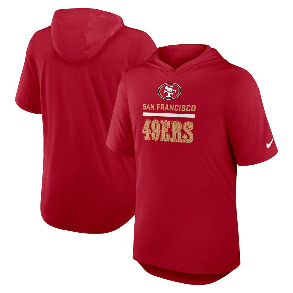 NFL San Francisco 49ers Lockup Tri-Blend Hoodie T-Shirt