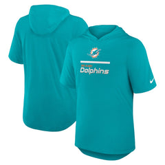 NFL Miami Dolphins Lockup Tri-Blend Hoodie T-Shirt