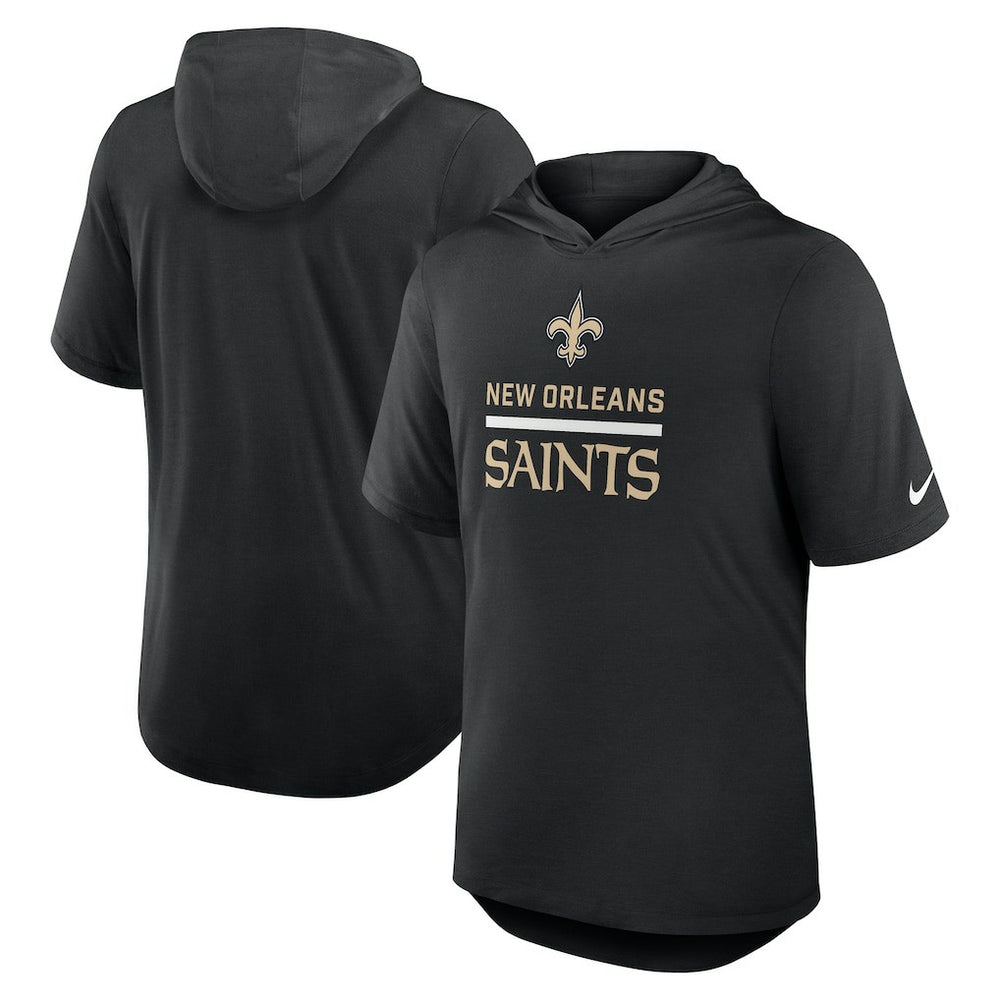 NFL New Orleans Saints Lockup Tri-Blend Hoodie T-Shirt