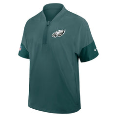 NFL Philadelphia Eagles Sideline Short Sleeve Quarter-Zip Dri-FIT Coach Jacket