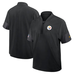 NFL Pittsburgh Steelers Sideline Short Sleeve Quarter-Zip Dri-FIT Coach Jacket