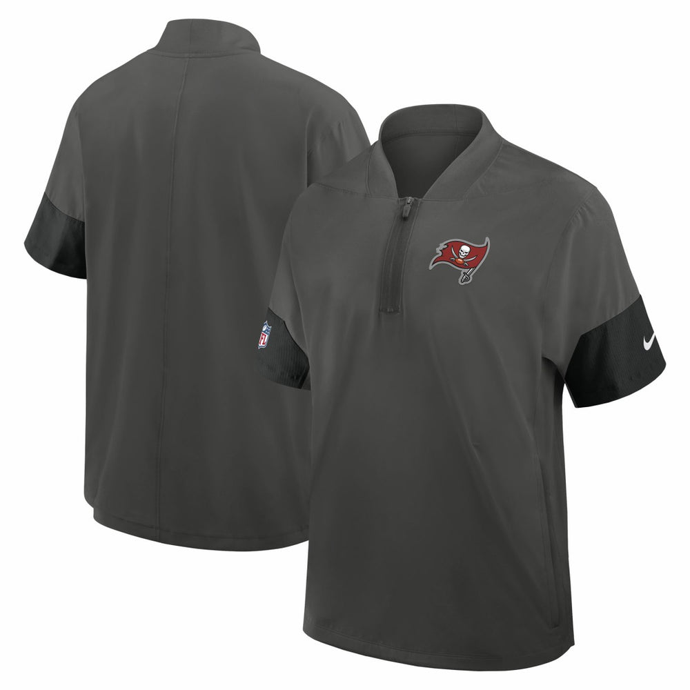 NFL Tampa Bay Buccaneers Sideline Short Sleeve Quarter-Zip Dri-FIT Coach Jacket