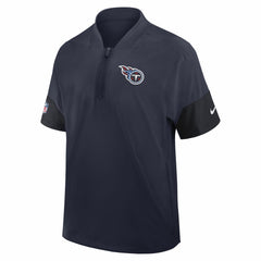 NFL Tennessee Titans Sideline Short Sleeve Quarter-Zip Dri-FIT Coach Jacket