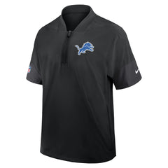 NFL Detroit Lions Sideline Short Sleeve Quarter-Zip Dri-FIT Coach Jacket