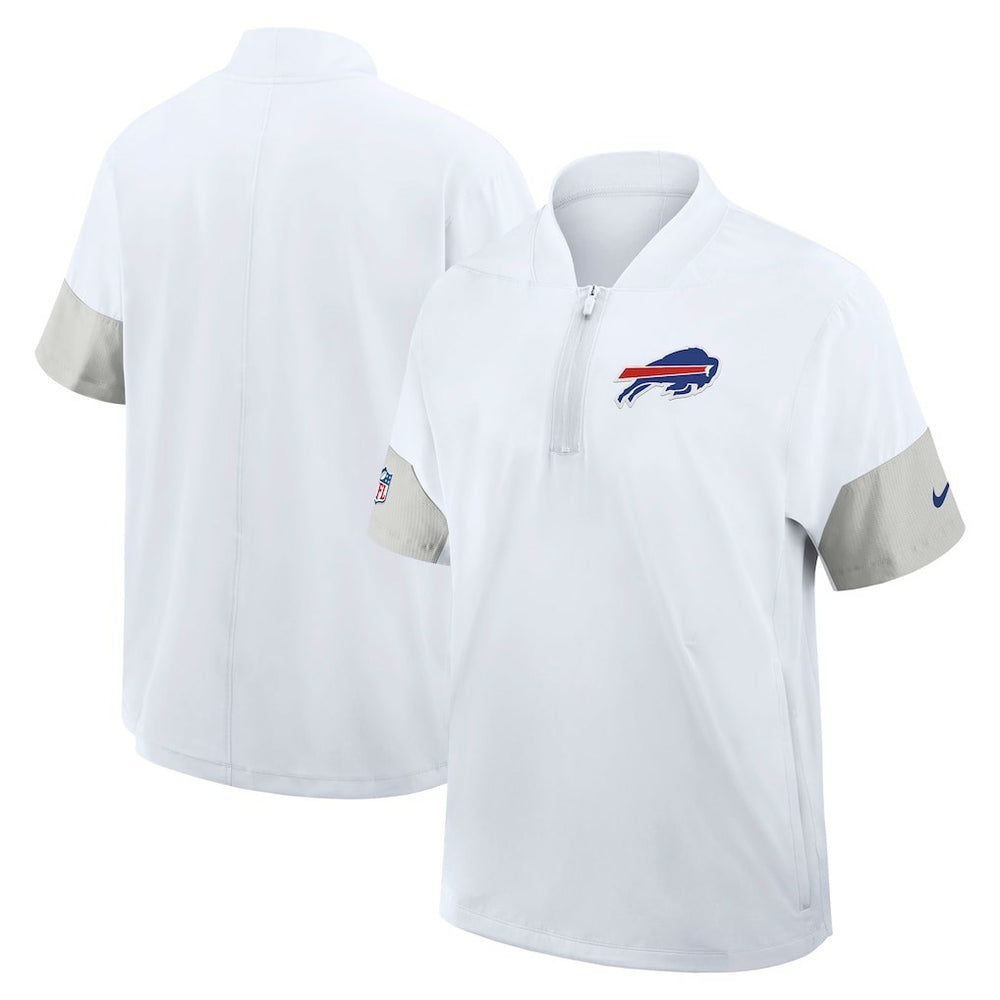 NFL Buffalo Bills Sideline Short Sleeve Quarter-Zip Dri-FIT Coach Jacket