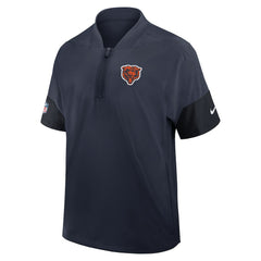 NFL Chicago Bears Sideline Short Sleeve Quarter-Zip Dri-FIT Coach Jacket