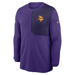 NFL Minnesota Vikings Sideline Coach UV Dri-FIT Long Sleeve Shirt