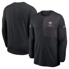 NFL New Orleans Saints Sideline Coach UV Dri-FIT Long Sleeve Shirt