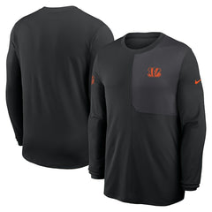 NFL Cincinnati Bengals Sideline Coach UV Dri-FIT Long Sleeve Shirt