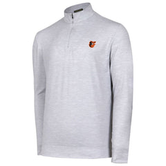 Baltimore Orioles Sublime Tri-Blend Quarter-Zip Jacket - Gray