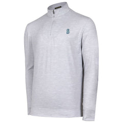 Seattle Mariners Sublime Tri-Blend Quarter-Zip Jacket - Gray