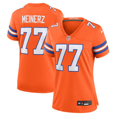 NFL Denver Broncos Quinn Meinerz Women's Mile High Collection 1977 Throwback Player Game Jersey
