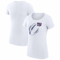 NFL New York Giants G-III 4Her by Carl Banks Women's Super-Slim Fit Lightweight Subtle Football T-Shirt