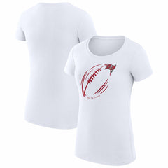 NFL Tampa Bay Buccaneers G-III 4Her by Carl Banks Women's Super-Slim Fit Lightweight Subtle Football T-Shirt