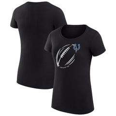 NFL Indianapolis Colts G-III 4Her by Carl Banks Women's Super-Slim Fit Lightweight Subtle Football T-Shirt