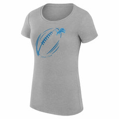 NFL Detroit Lions G-III 4Her by Carl Banks Women's Super-Slim Fit Lightweight Subtle Football T-Shirt