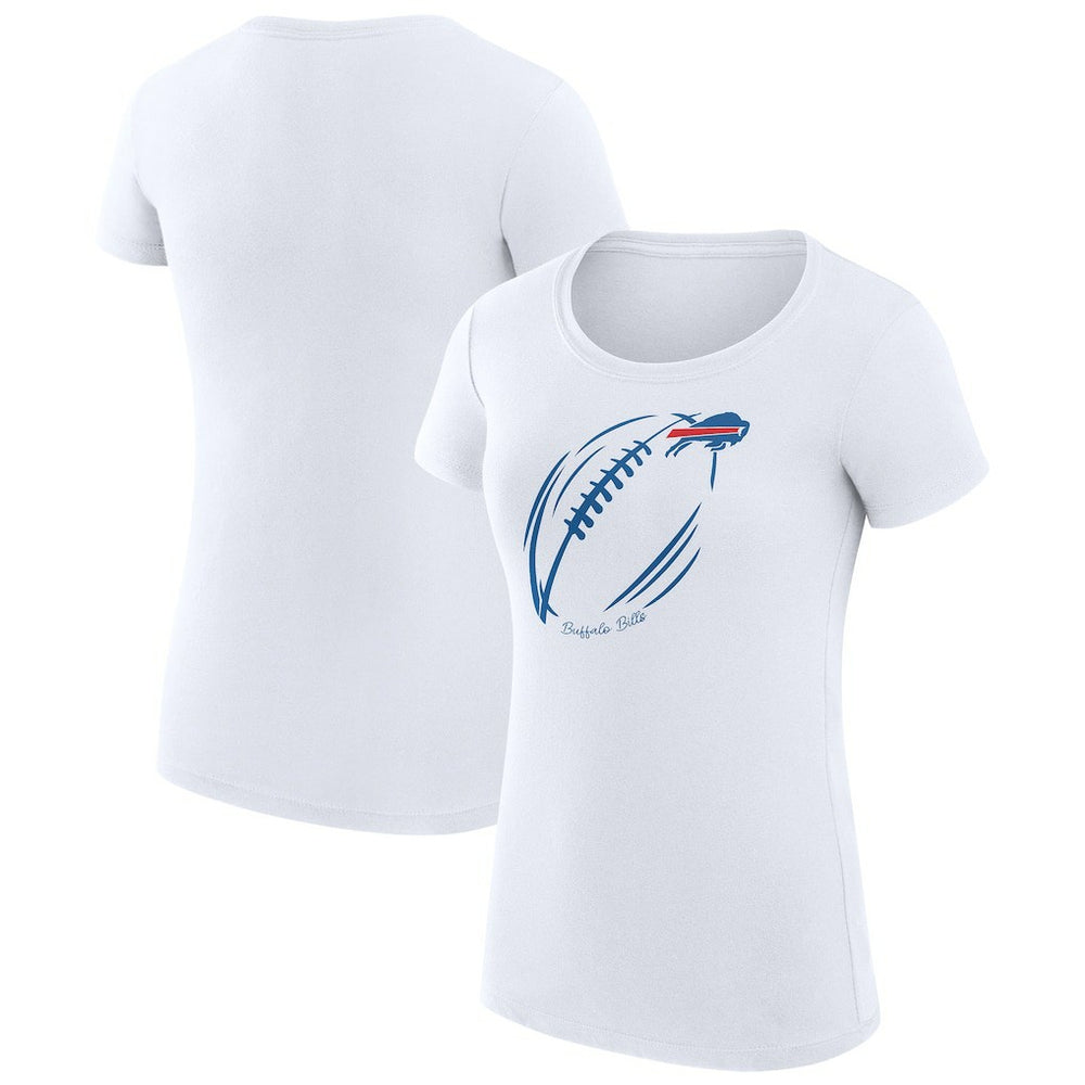 NFL Buffalo Bills G-III 4Her by Carl Banks Women's Super-Slim Fit Lightweight Subtle Football T-Shirt