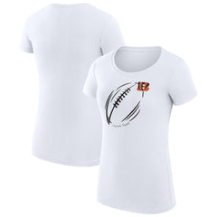 NFL Cincinnati Bengals G-III 4Her by Carl Banks Women's Super-Slim Fit Lightweight Subtle Football T-Shirt