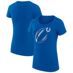 NFL Indianapolis Colts G-III 4Her by Carl Banks Women's Super-Slim Fit Lightweight Subtle Football T-Shirt